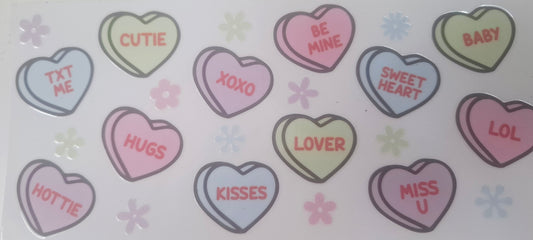 Pretty Valentines glass tumblers with reusable glass straw